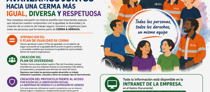AVANZAMOS JUNTOS HACIA UNA CERMA MÁS IGUAL, DIVERSA Y RESPETUOSA